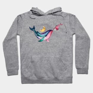 Whales and The Moon Hoodie